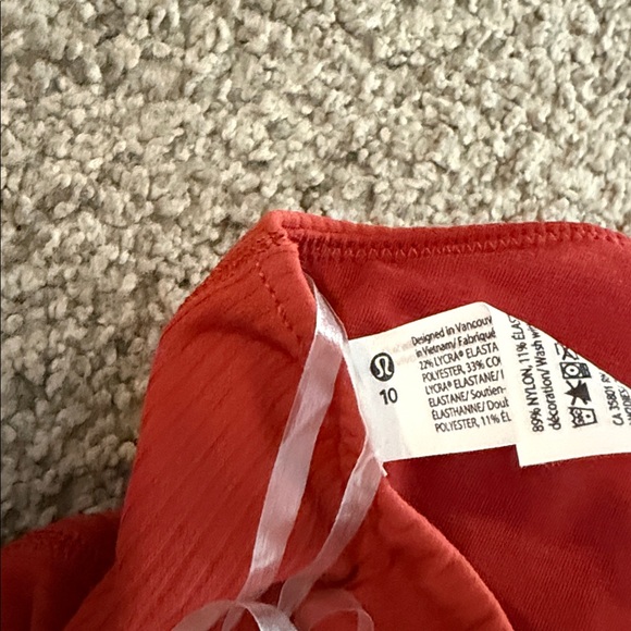Lululemon Athletica Red Orange Sports Bra - Picture 3 of 4